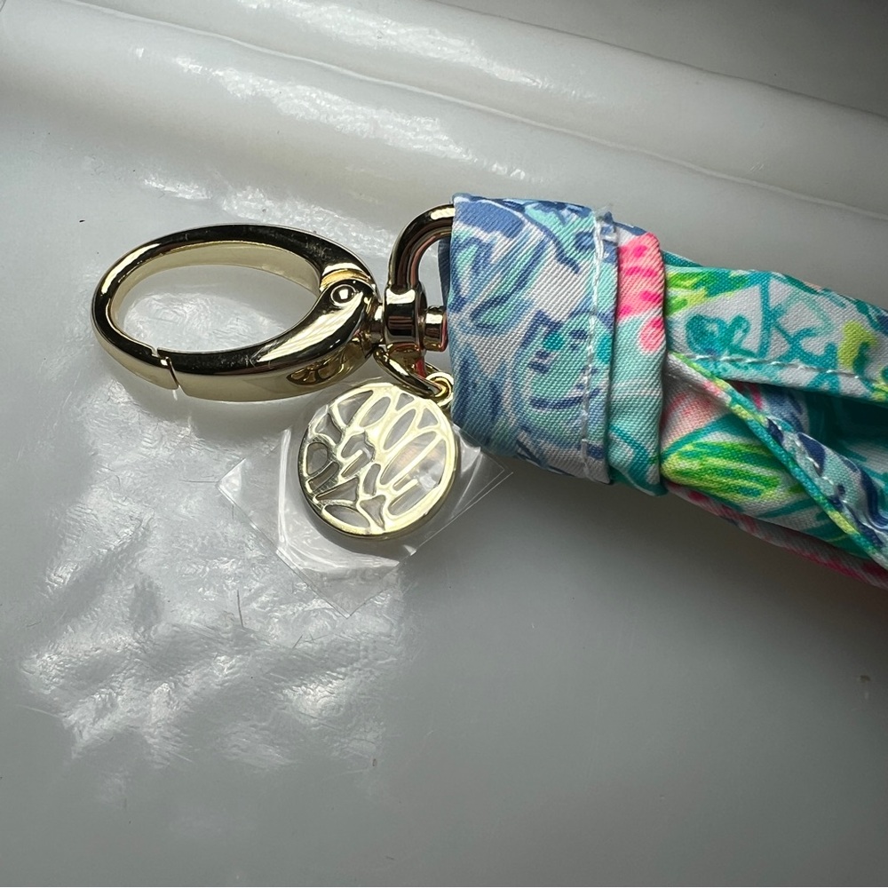 LILLY PULITZER bag charm with logo, Twilly style NWT - Picture 3 of 3